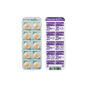 Image of the PTP (blister) sheet for RABEPRAZOLE Na Tablets [SAWAI] 20 mg